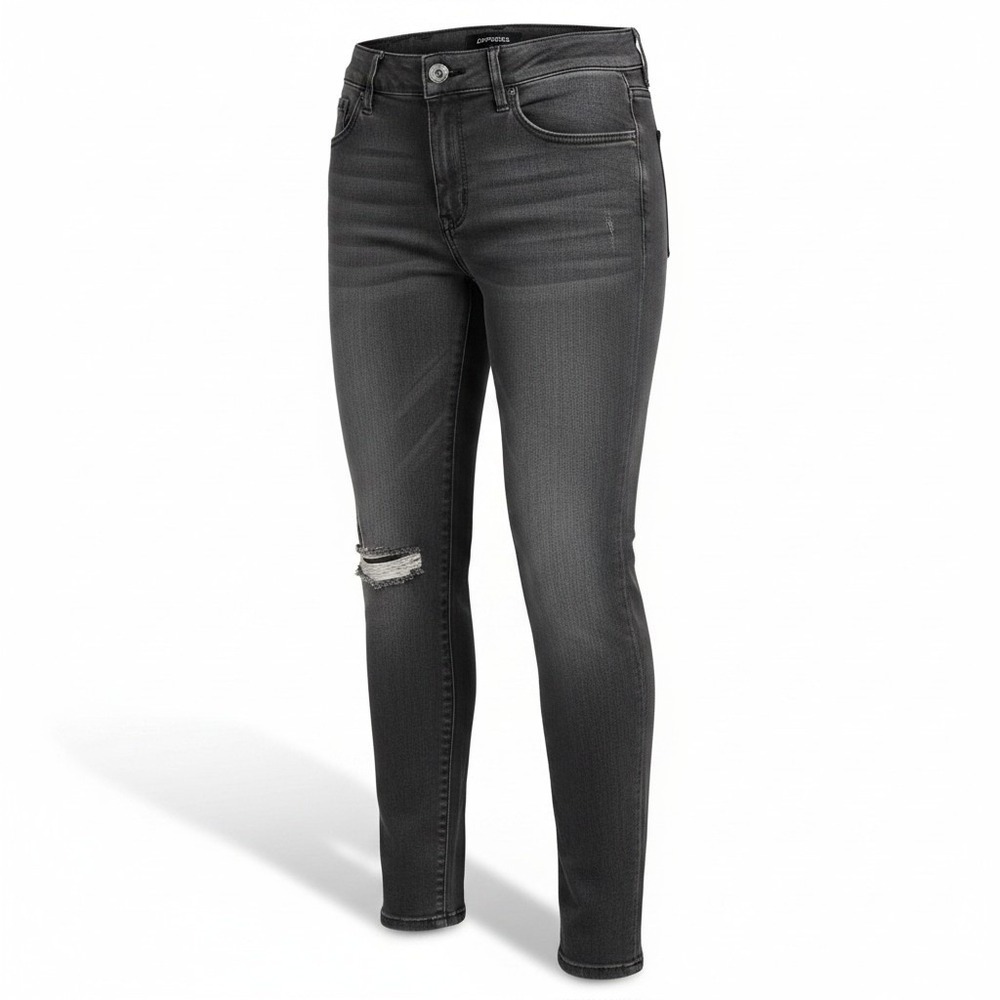 Express Legging Mid Rise Jeans Black Distressed Denim Stretch Size 8R 2017 Women
